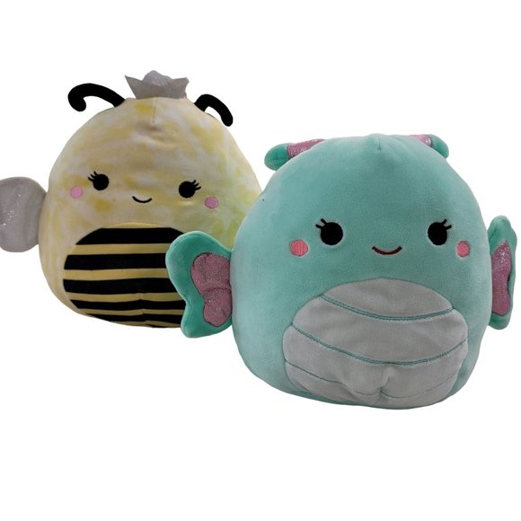 Squishmallows REINA the BUTTERFLY Green PLUSH Stuffed Htf Rare and Sunny The Bee - Picture 10 of 10